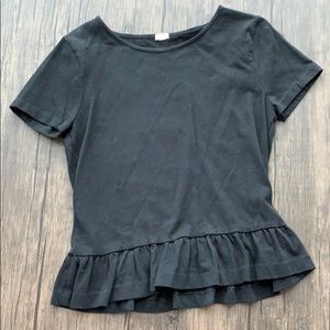 J. crew short sleeve peplum T-shirt - small